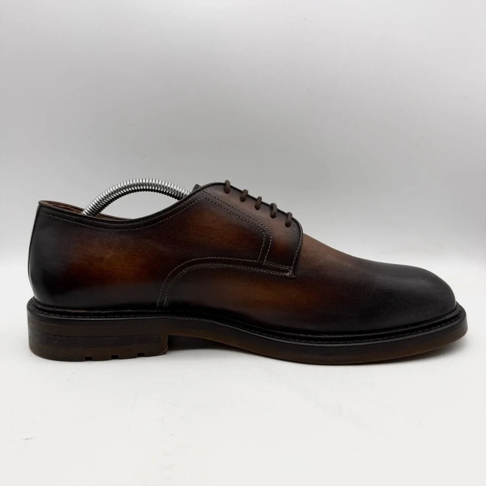 Magnanni Derby 2 Tone Brown 24006 Men's Size US 9.5 EU 44.5